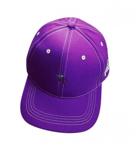 OutTop Fruit Embroidery Cotton Baseball Cap Boys Girls Snapback Hip Hop Flat Hat - Purple - CX12H64AYS1