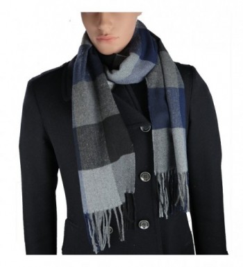 Cashmere-Feel Acrylic Winter Scarf For Men And Women In 8 Plaid Prints By Debra Weitzner - Plaid 03 - CK185QDMHIO