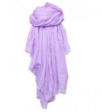 Spikerking Solid color Sheer scarf Four Seasons Soft scarves shawl beach towel - Light Violet - CG12BFHHNY9