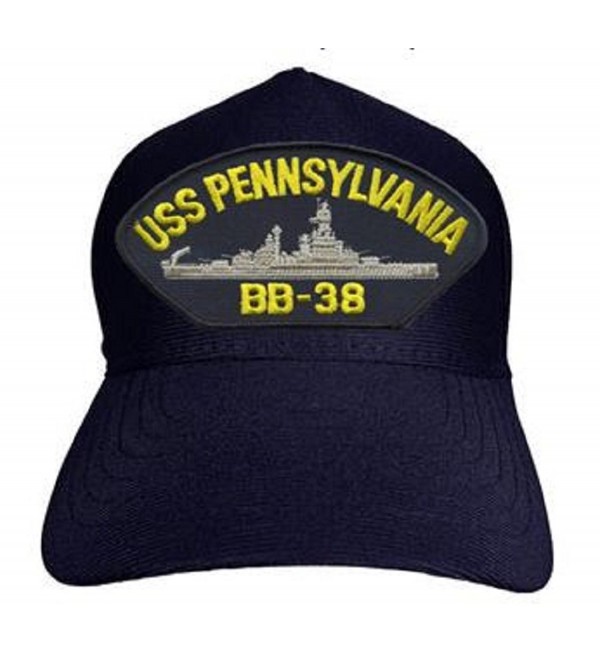 USS PENNSYLVANIA BB-38 U.S NAVY SHIP HAT U.S MILITARY OFFICIAL BALL CAP USA MADE 