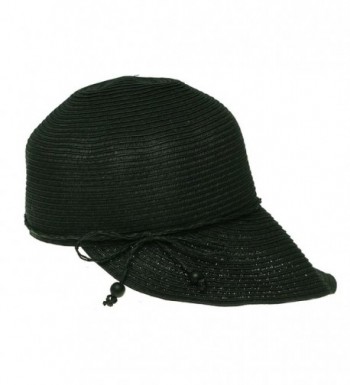 August Hats Women's Shore Thing Framer Hat Visor One Size Black - CH125W8G9ZL