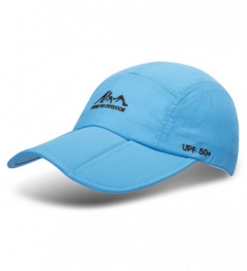 TARTINY UPF50+ Protect Sun Hat Unisex Outdoor Quick dry Collapsible Portable Cap (A1-light blue) - CW183N7AT2S
