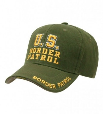 US Border Patrol Officer adjustable baseball cap green & yellow - C7112BWD0F9