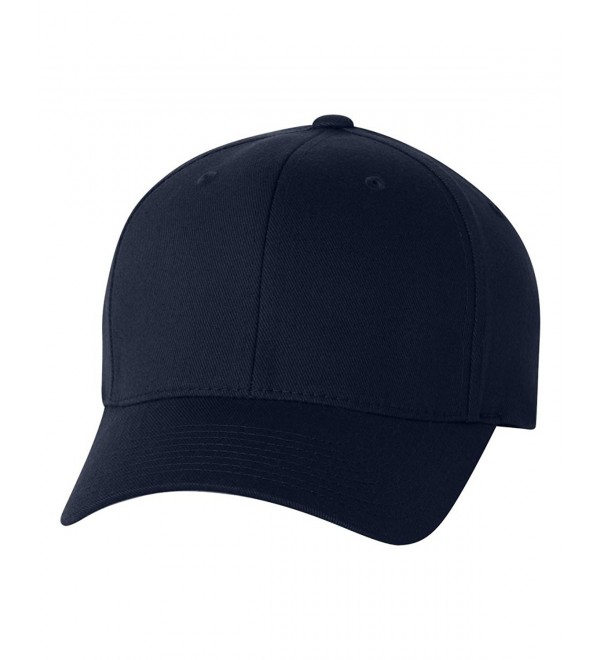 Flexfit Yupoong Wooly 6-Panel Twill Structured Cap - Dark Navy - CX11J95HNTP