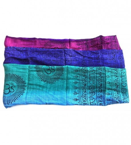 Large Mantra Printed Prayer Meditation in Fashion Scarves