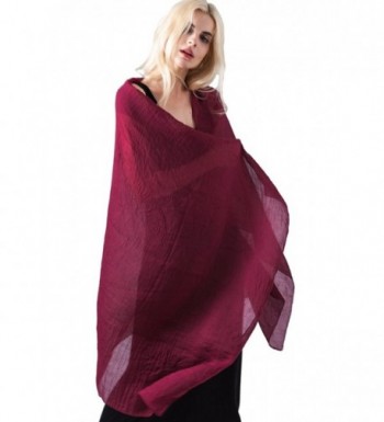 Womens Scarf Evening MissShorthair Burgundy