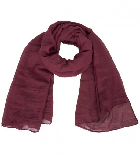 Womens Scarf Evening MissShorthair Burgundy in Fashion Scarves