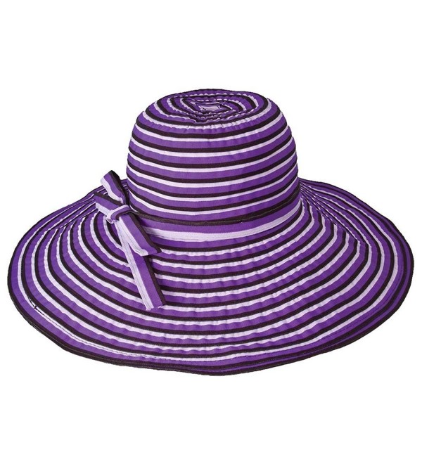 hat.a.girl Packable Crushable Travel Hat 5.5" Brim - HS239 - Purple - CD112HTCMTV