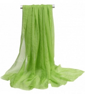 Ouye Women's Soft Chiffon Scarves - Grass Green - CC183YYSWTE