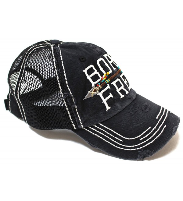 Black Born Free Vintage Trucker Hat - CK1848RMWT3