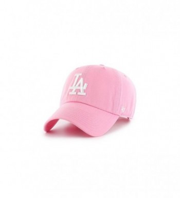 Los Angeles Dodgers Strapback Hat 47 Brand Pastel Clean Up Slouch Fit - Rose - CO17YLK8IE0