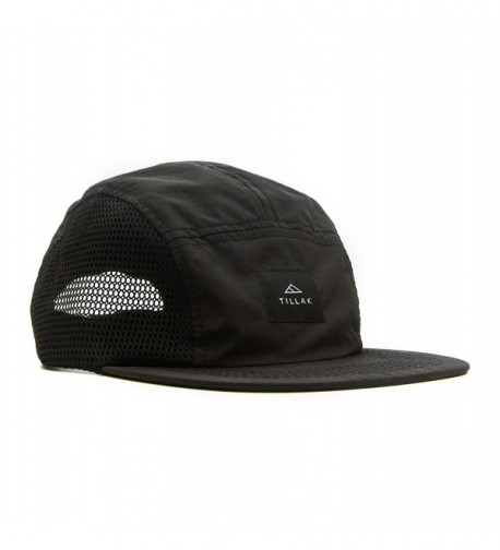 Tillak Wallowa Trail Hat- a Lightweight Nylon and Mesh 5 Panel Black Cap - CK1822T3MWO