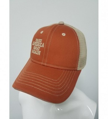 TRUCKER ORANGE KHAKI MESH MAGA in Women's Baseball Caps