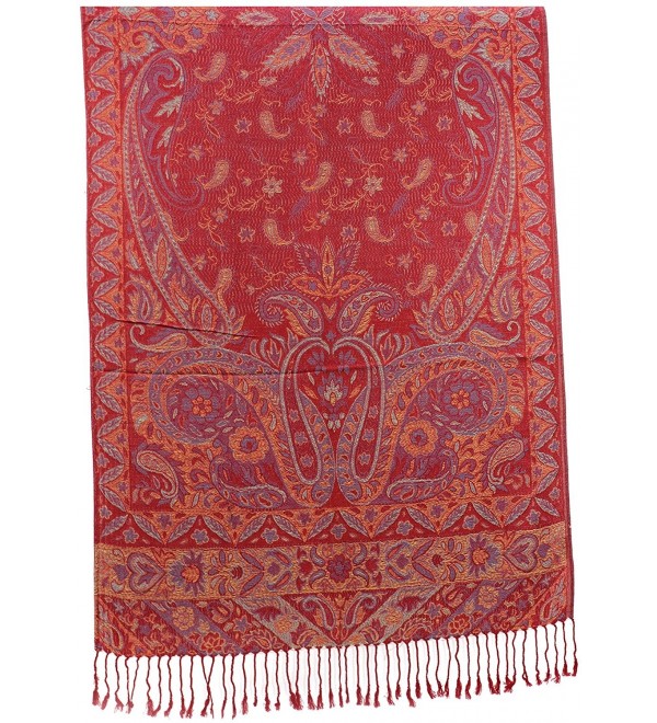 Series 3 Double Ply Reversible/Double Sided Jamawar Pashmina Scarf ...