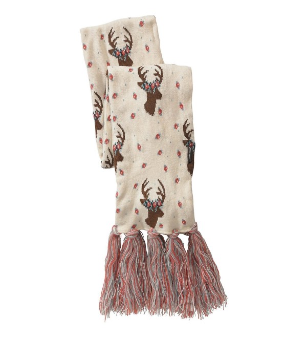 Legendary Whitetails Ladies Happy Glamper Floral Deer Scarf White - CR12MWW01DH