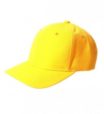 TopHeadwear Solid Yellow Adjustable Hat