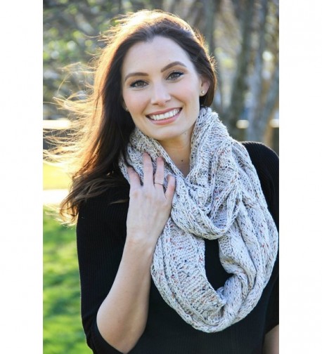 S1 6033 67 Ribbed Confetti Scarf Oatmeal