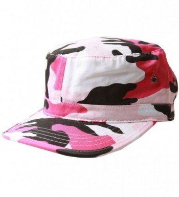 MG Women's Cotton Twill Enzyme Washed Cadet Cap (Pink Camo) One Size - CB11LXG7DNJ