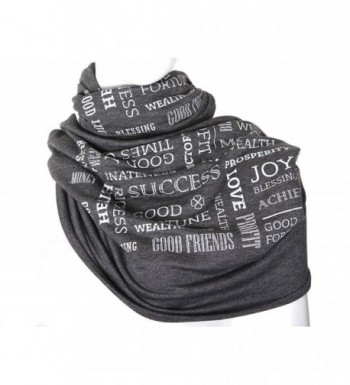 Book scarf "Prosperity Scarf" wellness gift prosperity talisman - charcoal color - CA12OCISOV2