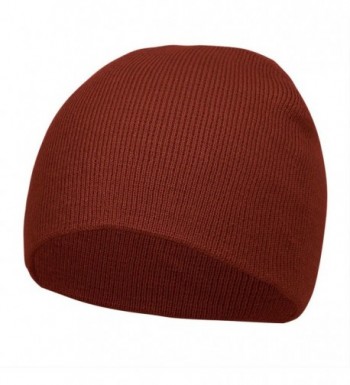 TOP HEADWEAR Short Cuffless Beanies - Maroon - CT112PDERMT