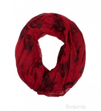 ScarvesMe Wolf Print Infinity Scarf - Burgundy - CY12EBEOHNN