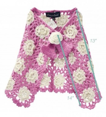 Childrens Crocheted Shawl Handmade Acrylic