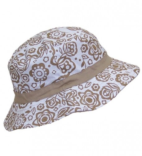 Solid Wing Reversible Hawaiian Designs in Women's Bucket Hats