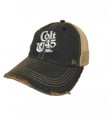 Original Retro Brand Colt 45 Malt Liquor Brewing Company Retro Brand Vintage Mesh Beer Adjust Hat Cap - CI12N202UP7