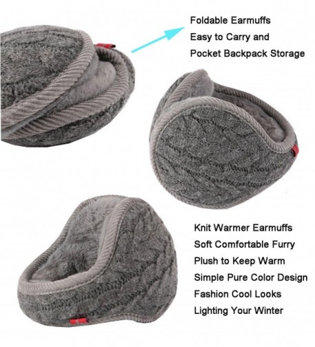 Earmuffs Polemax Foldable Adjustable Earwarmer in Women's Cold Weather Headbands