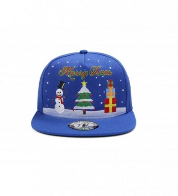 MERRY Christmas Snowman Snapback Baseball