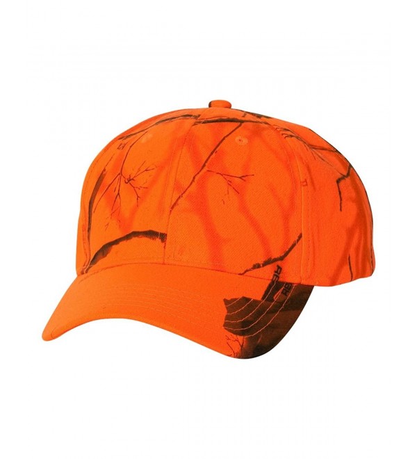 Joe's USA - Realtree- Mossy Oak Camouflage Caps in 18 Hat Colors - Blaze Realtree Ap - CM12COUCPF3