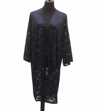 Velvet Kimono Sleeve Cardigan Shawls