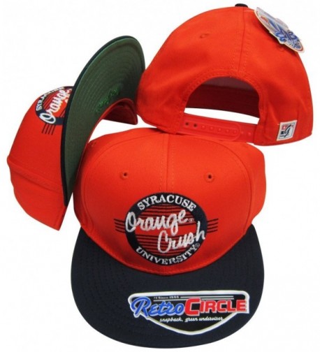 Syracuse Orangemen Orange Crush Circle Snapback Adjustable Snap Back Hat / Cap - CL116A6QGCZ