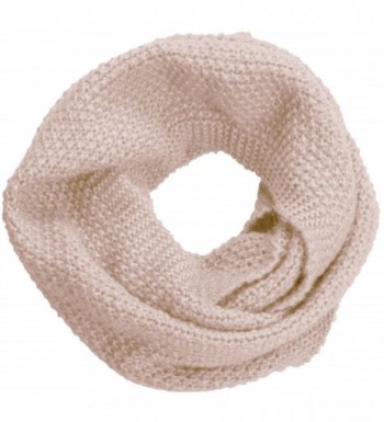 NEOSAN Women Warm Chunky Ribbed Knit Winter Infinity Loop Scarf - Cross Khaki - C4184T5QLR8