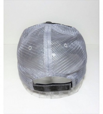 White Glitter Distressed Trucker Fashion in Women's Baseball Caps