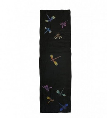 Invisible World Womens Painted Dragonflies in Fashion Scarves