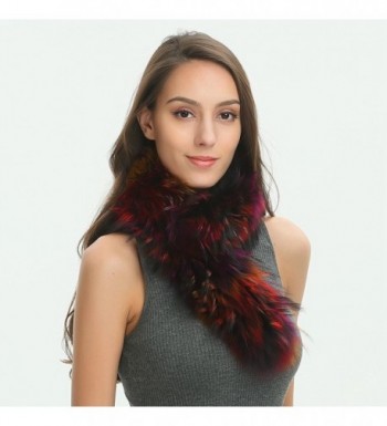 Ferand Winter Raccoon Scarf Multicoloured in Fashion Scarves
