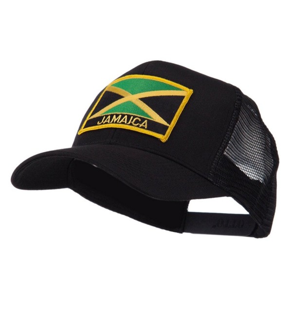 North and South America Flag Letter Patched Mesh Cap - Jamaica W42S52F - CB11E8TSOL3