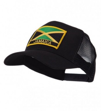 North and South America Flag Letter Patched Mesh Cap - Jamaica W42S52F - CB11E8TSOL3