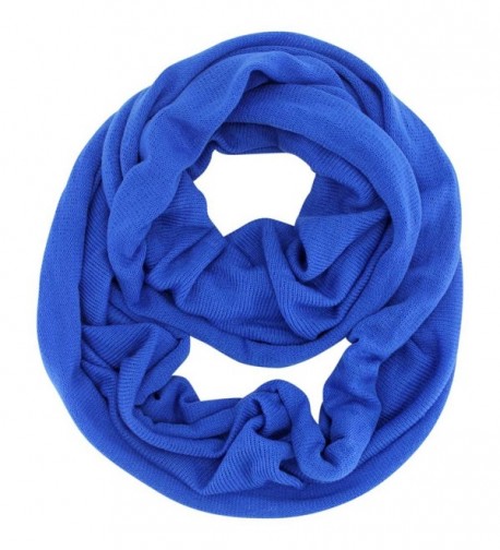 Classic Knit Winter Unisex Infinity Scarf - Blue - C211HRPRSGR