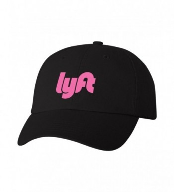 Lyft Driver New Logo Dad Hat Unstructured Adjustable Cap New - Black w/ Pink - CB187GQMTK9
