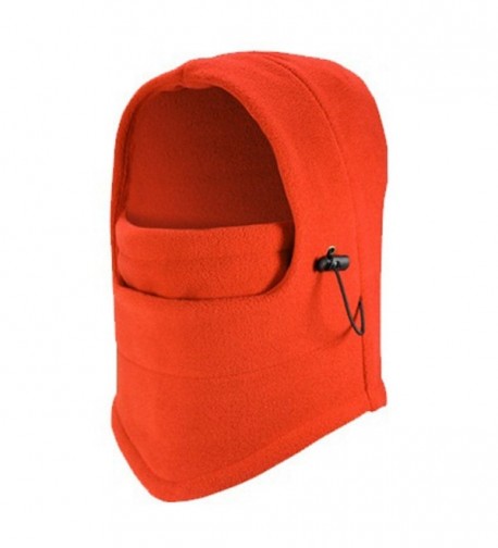 TargetEvo Windproof Fleece Balaclava Hood Thermal Motorcycle Mask - orange - CG12O9RSE7L