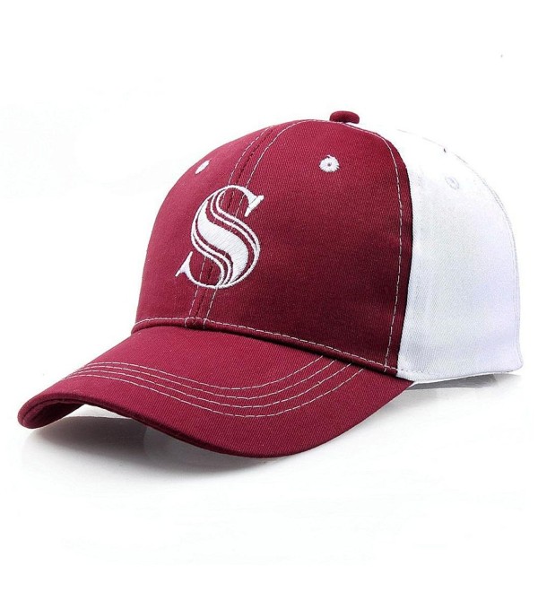 S Icon Baseball Cap For pubg Adjustable Hats Winner Winner Chicken Dinner - Wine Red - CT188U803Y6