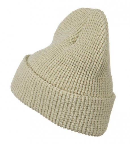 Stretch Waffle Stitch Cuff Beanie