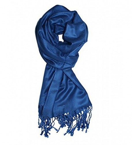 Dealzip Inc Luxurious Pashmina Beautiful - Cobalt Blue - C211SH0Y66B