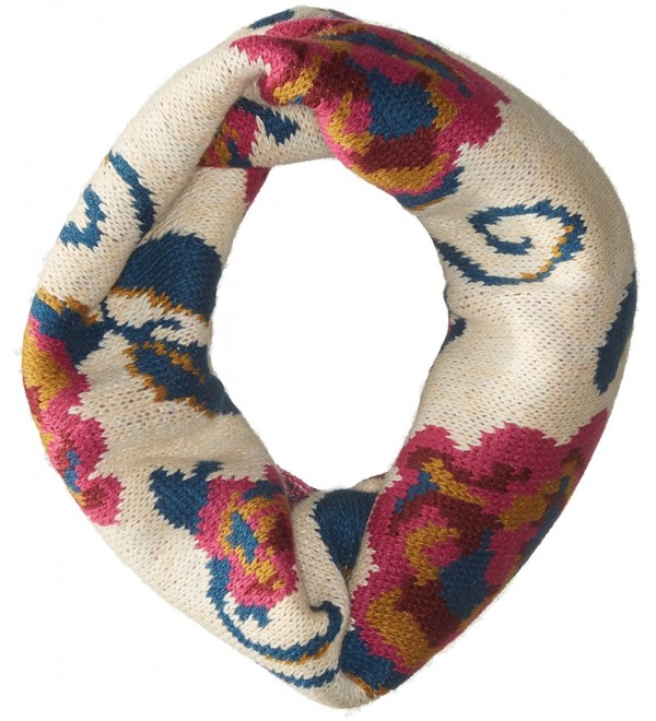 Muk Luks Women's Happy Glamper Funnel Scarf-Secret Floral - Vanilla - C312F55SCG5