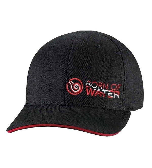 Scuba Diver Down Flag Fitted Hat: Signature Flexfit Cap: Born of Water Apparel - Black - CP11OU2ANYD