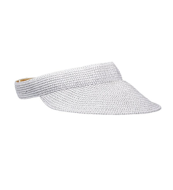 Tommy Bahama Women's Paper Braid Visor - White - C3184RZEOIT