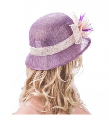 Purple Womens Sinamay Floral Church in Women's Sun Hats