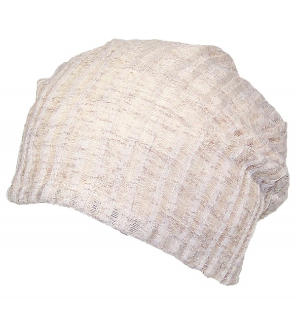 David & Young Womens Solid Color Lightweight Rib Knit Beanie (One Size) - Beige - C712MXL87JS